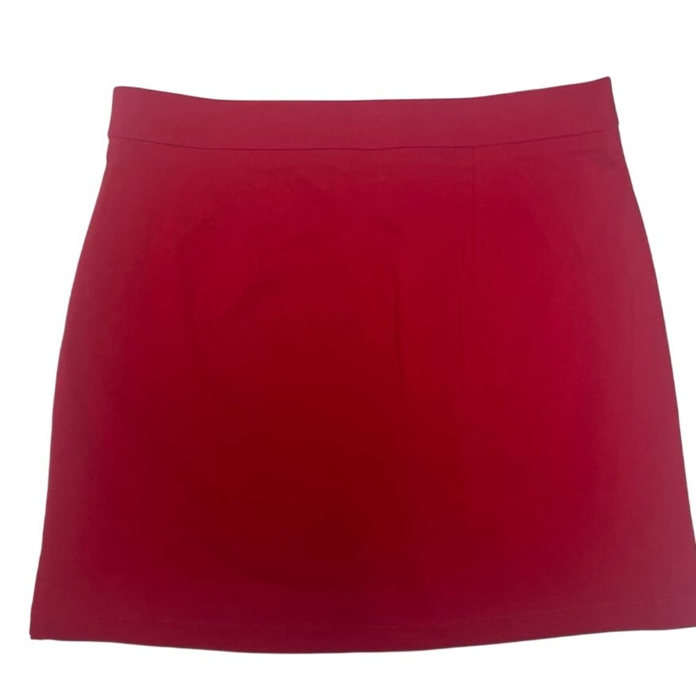 Rafaella Elegant Red Button-Detail Skort‎ Women's Small - Picture 4 of 11